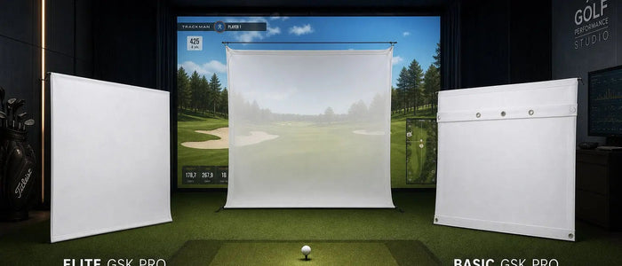 ELITE GSK PRO, ELITE DUAL und BASIC GSK PRO in einem professionellen Golf-Simulator-Studio