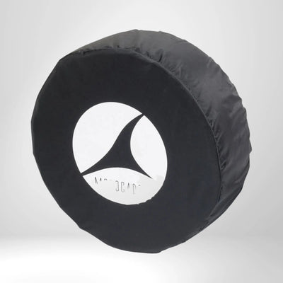 Protection de roue noire pour Trolley de golf, protège de la saleté, design rond, logo imprimé