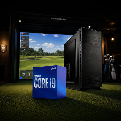 PC-System Golf Simulator 4K UHD mit Intel i9, 1 TB SSD, RTX 5070 Ti und 32GB RAM DDR5-5600.
