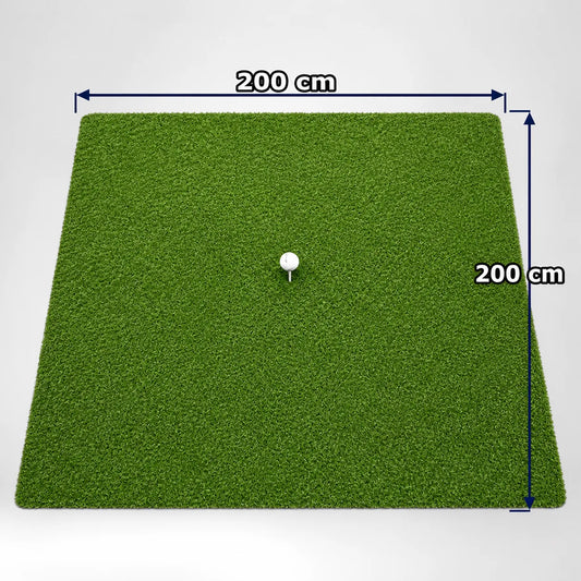 Indoor Hitting Matte Tee Turf XL 200 x 200 cm für Golf Simulator.