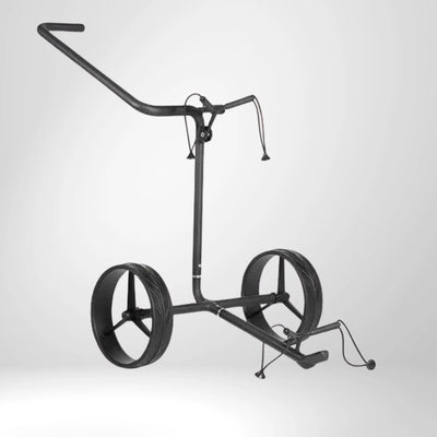 JUCAD CARBON SHADOW Golftrolley, 2 rädrig, schwarz-matt.