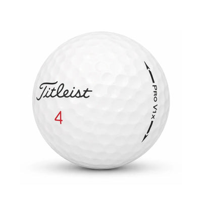 Titleist Pro V1x Lakeballs | Years Mix – 25 gebrauchte weiße Golfbälle freigestellt auf weißem Hintergrund