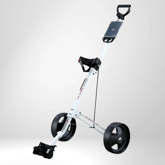 Big Max Basic 2-Rad Push Trolley – Frontansicht auf weißem Hintergrund