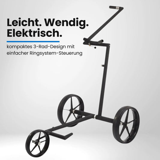 Big Max e-Lite 3 Rad – Seitenansicht E-Trolley mit Lithium Akku