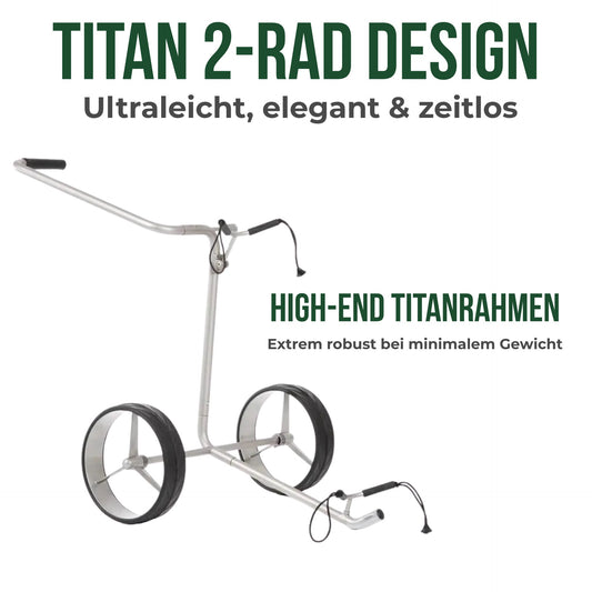 Klappbarer Golf Trolley aus Aluminium mit zwei großen Rädern, ideal für Golfzubehör Transport