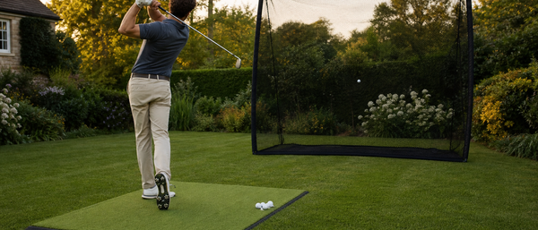 Gartengolf mit Schlagnetz: Sicher zu Hause trainieren