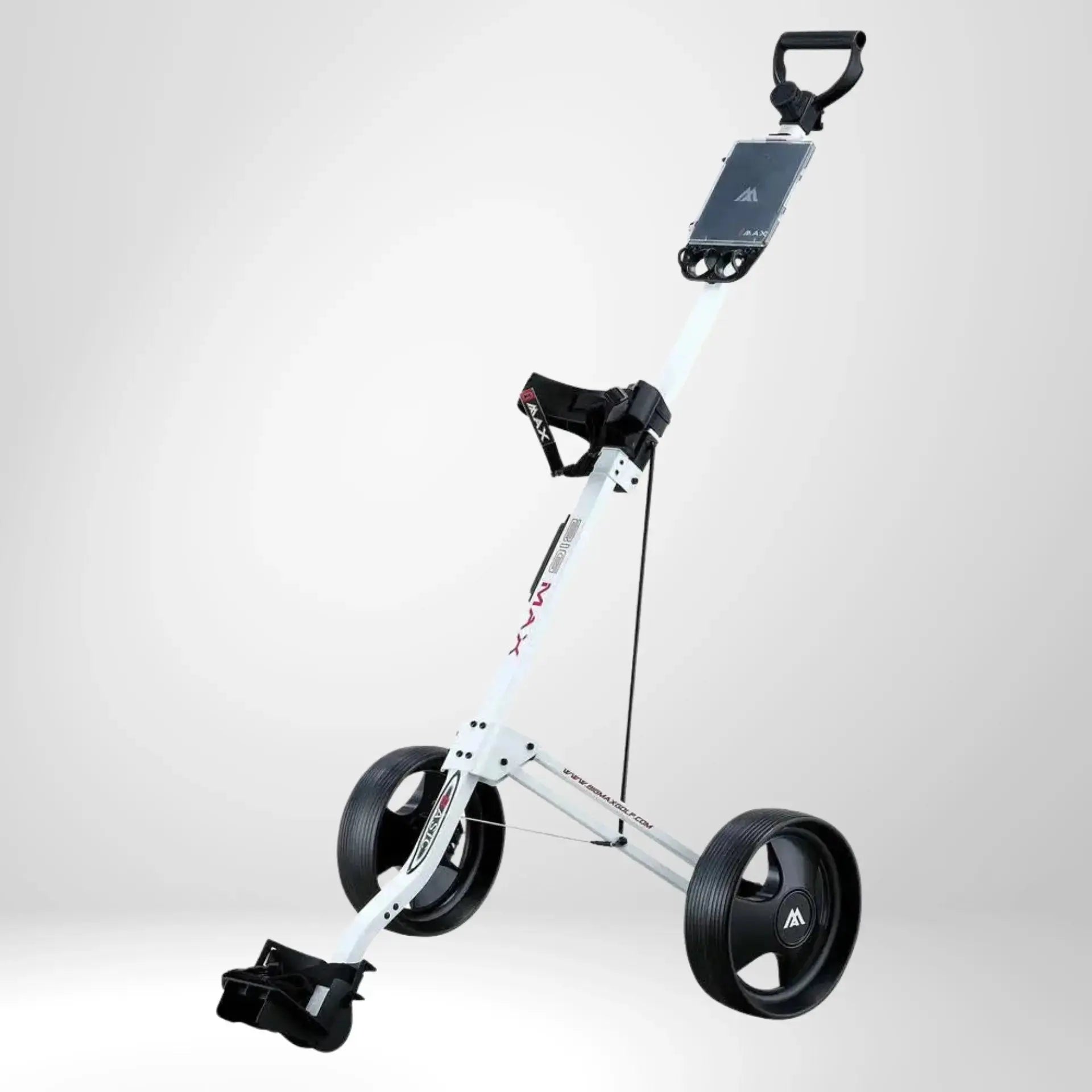 Big Max Basic 2-Rad Push Trolley – Frontansicht auf weißem Hintergrund