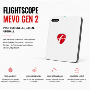 Flightscope Mevo Gen2 – Kompakter Golf Launch Monitor mit Radartechnologie, Seitenansicht