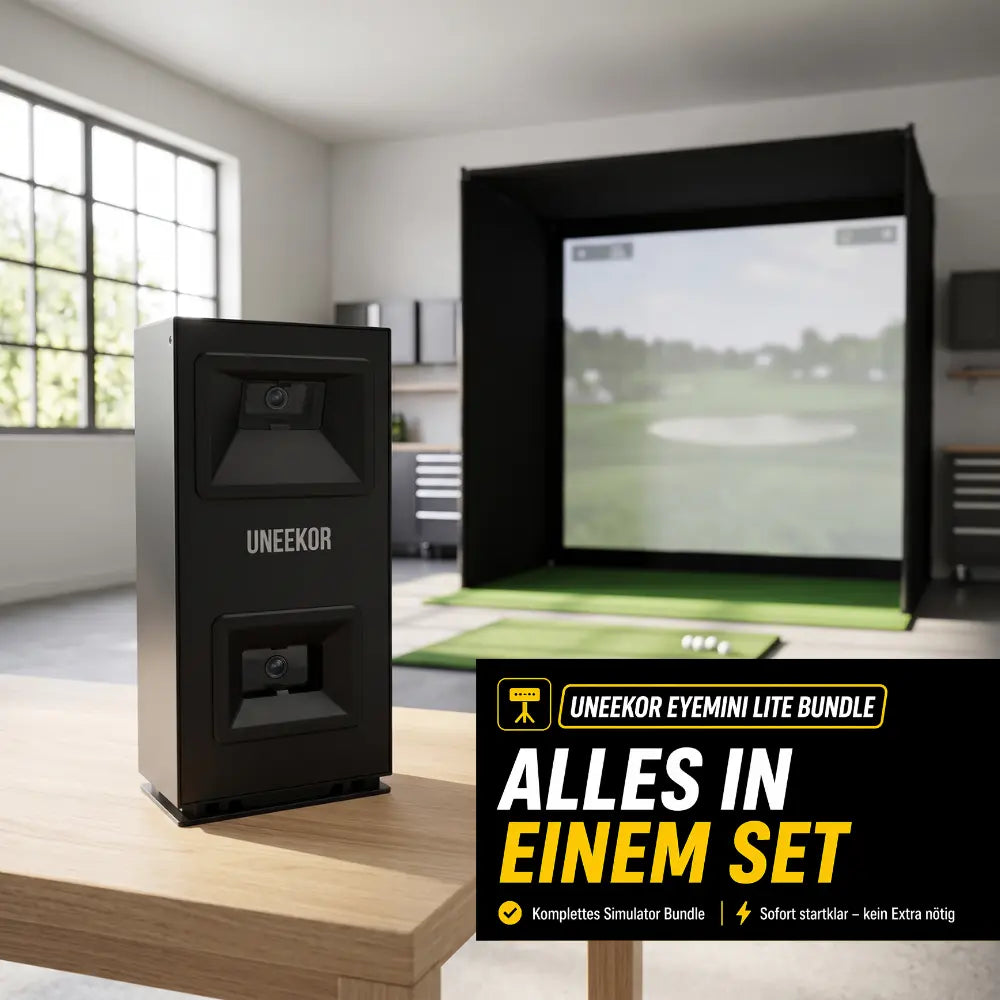 Golfbox x Uneekor EYE MINI LITE Bundle – GSK Golfbay mit Uneekor Sensor, Übersicht
