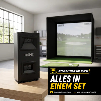 Golfbox x Uneekor EYE MINI LITE Bundle – GSK Golfbay mit Uneekor Sensor, Übersicht