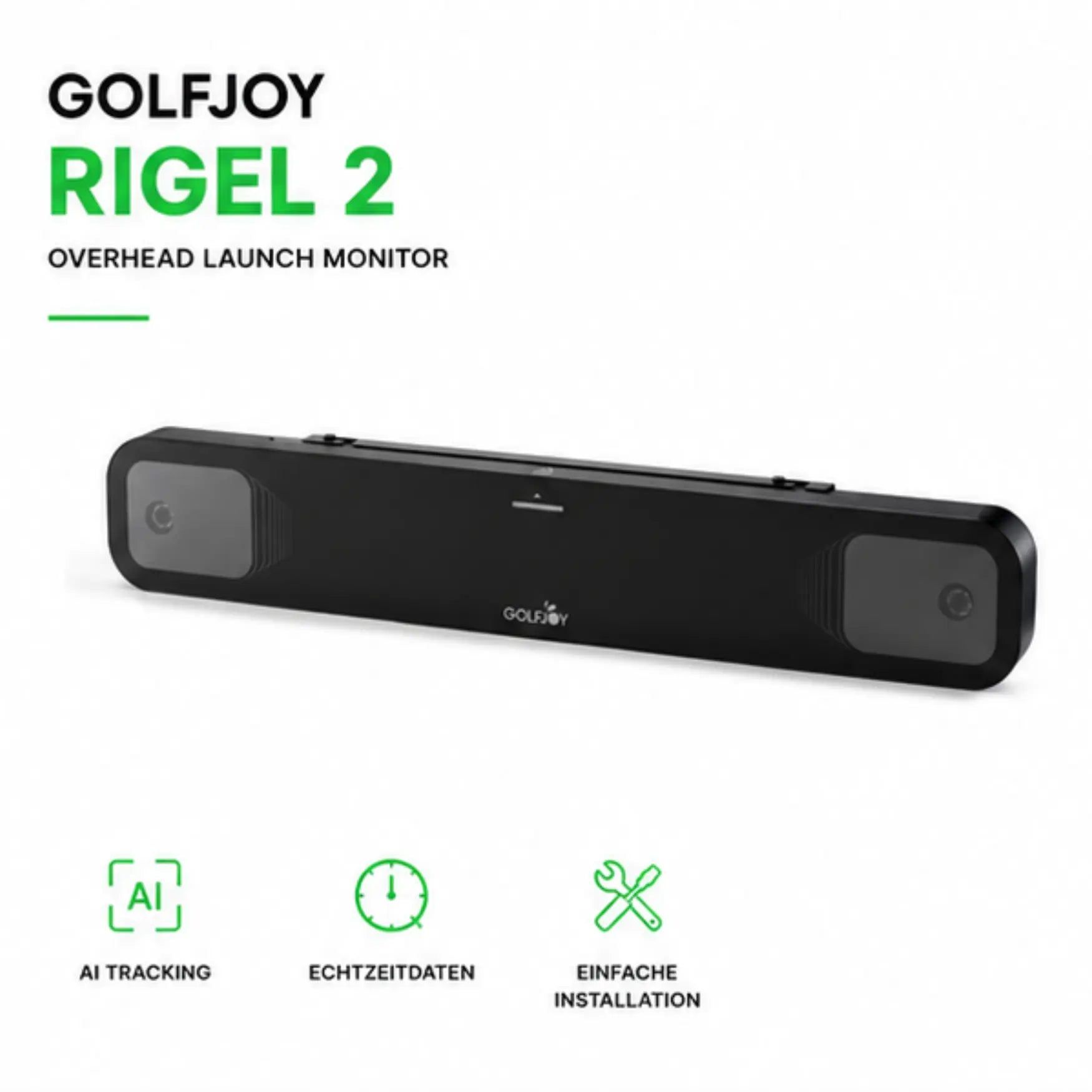 GolfJoy Rigel 2 Launch Monitor – Dual-Kamera-System Detailansicht