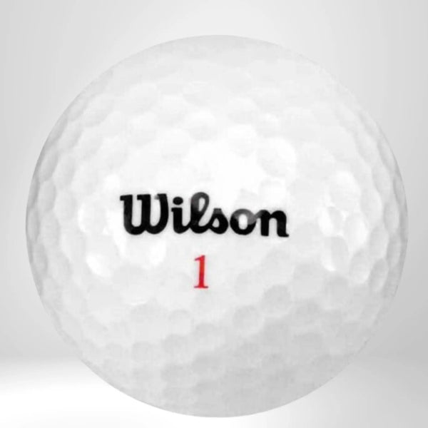 Wilson Mix Lakeballs | AAA – 25 gebrauchte weiße Golfbälle freigestellt auf weißem Hintergrund