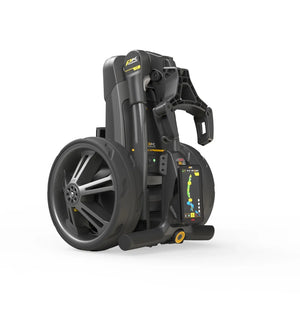 Zusammengeklappter elektrischer Golf Trolley mit GPS, große Räder, modernes Design