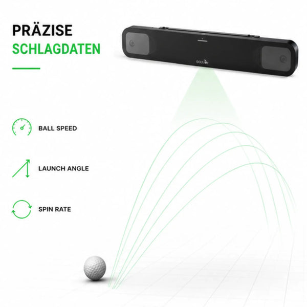 GolfJoy Rigel 2 Launch Monitor mit KI-gestützter Datenauswertung