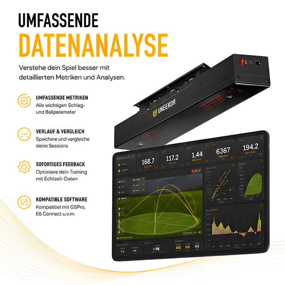 Uneekor EYE XR Golf Launch Monitor inkl. Swing Optix