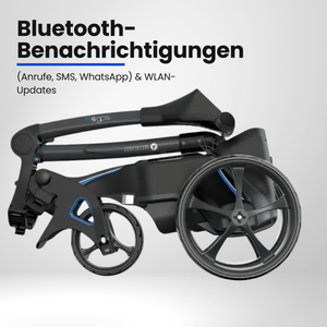 Motocaddy M5 GPS DHC – Moderner E-Trolley mit GPS-Display, Draufsicht auf Bedienpanel