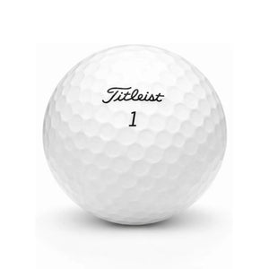 Titleist AVX Years Mix – Nahaufnahme weißer Golfball mit dimpled Oberfläche und Logo