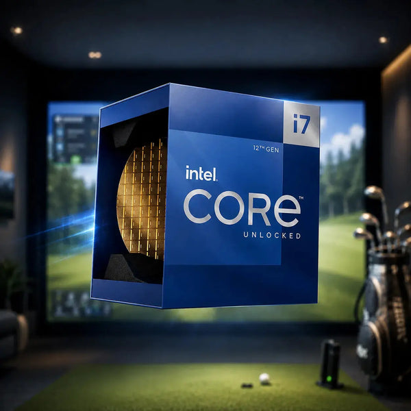 PC System Golf Simulator Full HD mit Intel i7 der 12. Generation, RTX 5060 Ti und 32GB RAM DDR5.