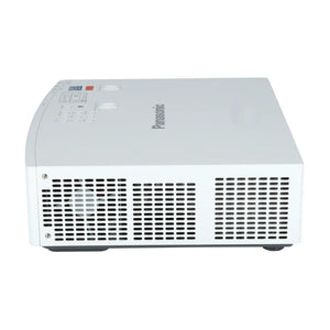 Projektor 7000 Lumen Laser FULL HD Long Throw von Panasonic, seitliche Ansicht.