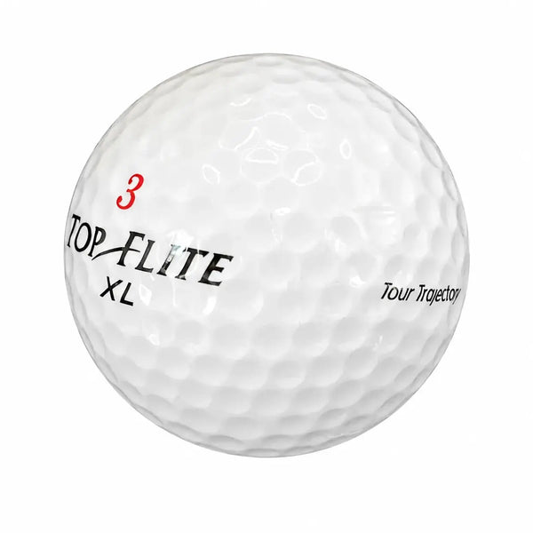 Top Flite XL Golfball, Modell Tour Trajectory, mit der Nummer 3.