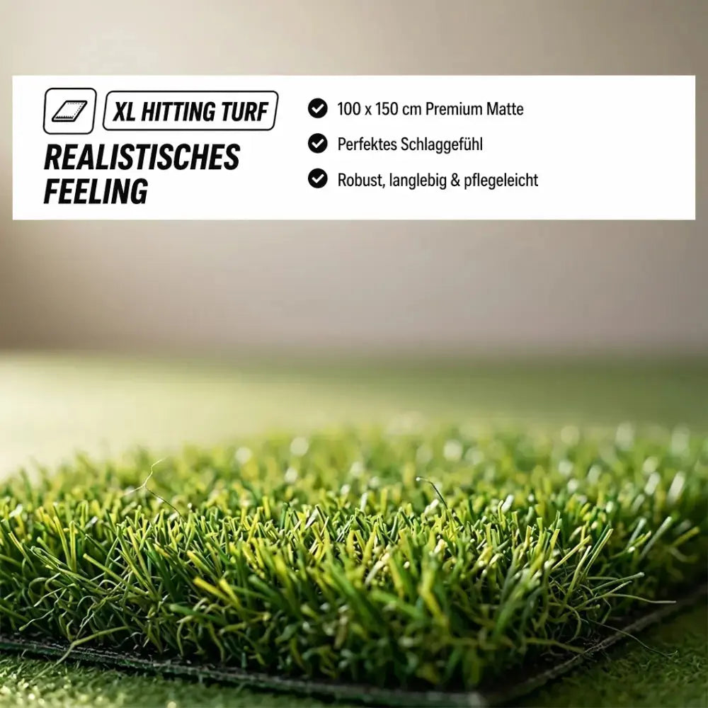 XL Hitting Turf von Golfbox, 100 cm x 150 cm, premium, robust und pflegeleicht.