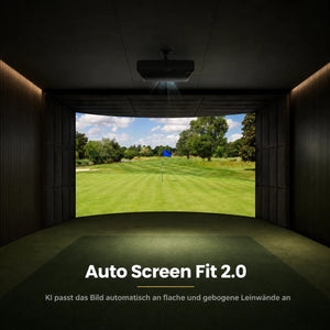 BenQ AK900ST 4K HDR Laser Beamer mit Auto Screen Fit 2.0 zur automatischen Bildanpassung an Wände.