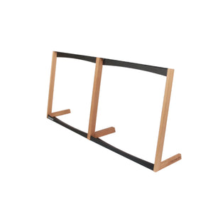 Golfanizer Duo – Premium-Golfschlägerständer aus Holz für zwei Golfschläger.