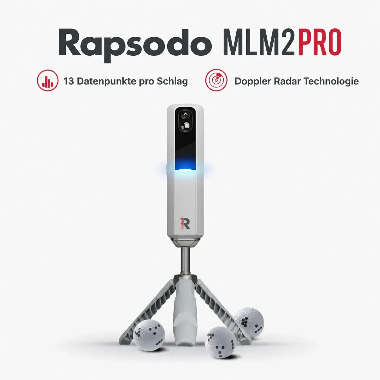 Golfnetz x Rapsodo Bundle mit MLM2PRO, bietet 13 Datenpunkte pro Schlag und Doppler Radar Technologie.