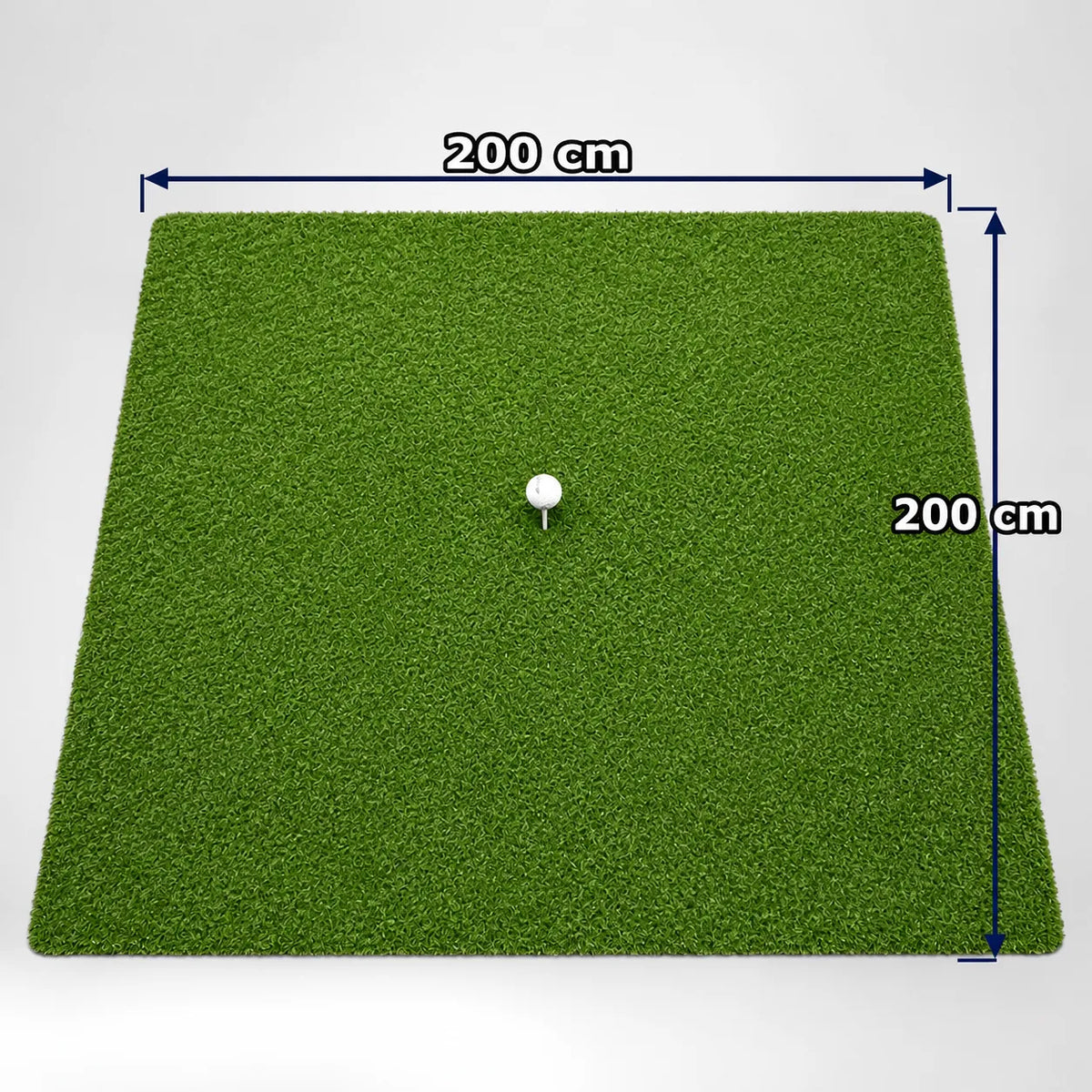 Indoor Hitting Matte Tee Turf XL 200 x 200 cm für Golf Simulator.