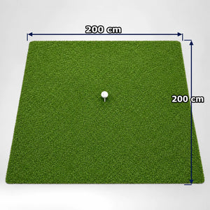 Indoor Hitting Matte Tee Turf XL 200 x 200 cm für Golf Simulator.