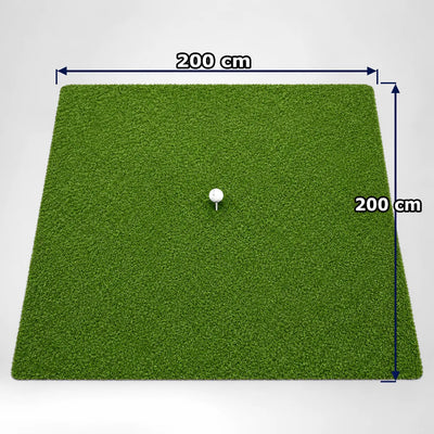 Indoor Hitting Matte Tee Turf XL 200 x 200 cm für Golf Simulator.