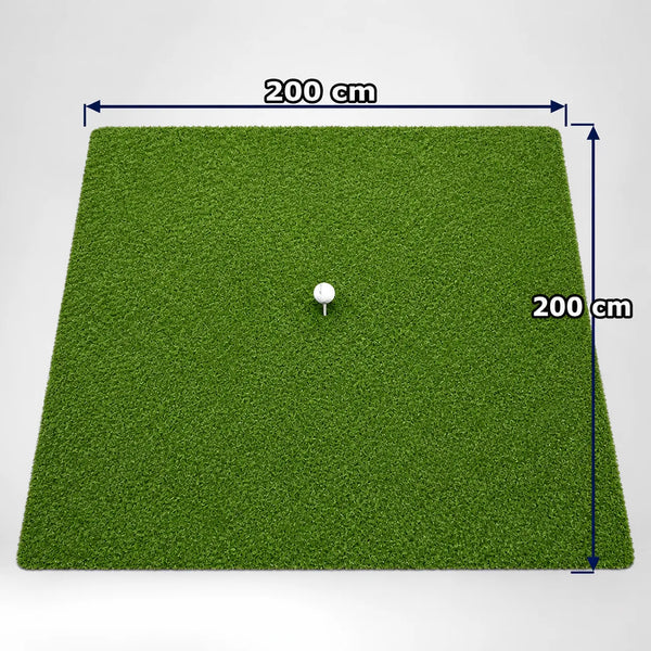 Indoor Hitting Matte Tee Turf XL 200 x 200 cm für Golf Simulator.