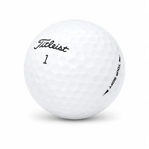Titelist Tour Soft Golfball, Modell 1, weiß, AAAA Zustand.