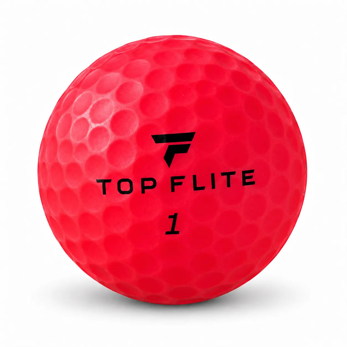 Top Flite Bunt Golfball in Rot, Modell 1, Kategorie AAAA/AAA.