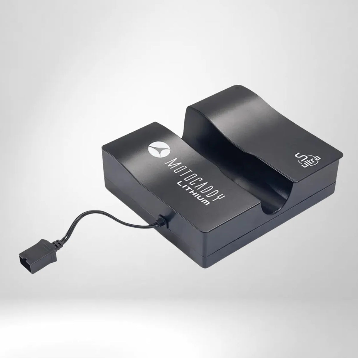 Akku und Ladegerät der S-Serie von Motocaddy, geeignet für 12 V/14 V.