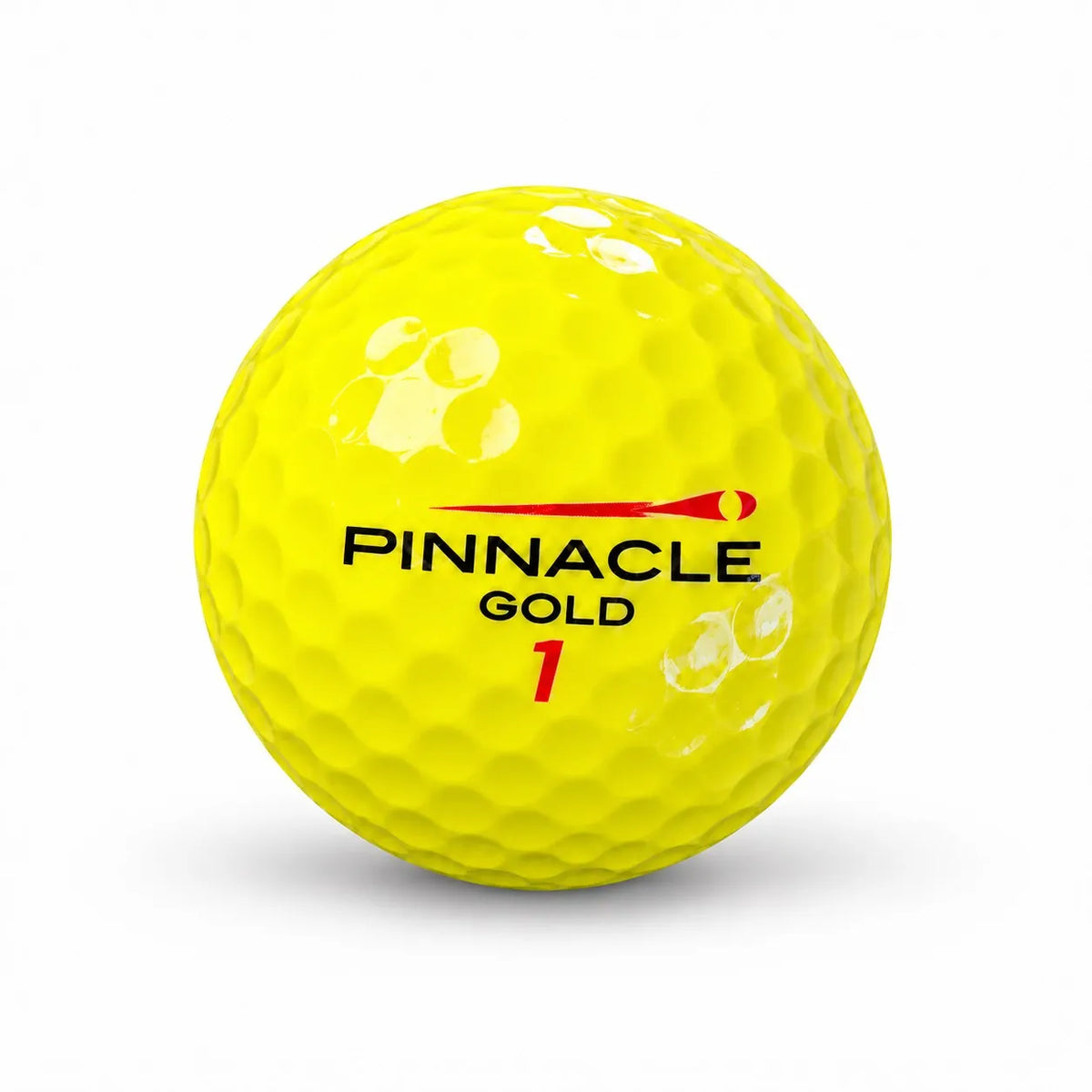 25 Pinnacle Mix Gelb Golfball mit der Aufschrift "PINNACLE GOLD 1".