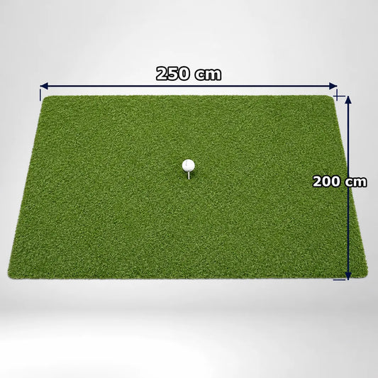 Indoor Hitting Matte Tee Turf XL in den Maßen 250 x 200 cm für Golf Simulatoren.