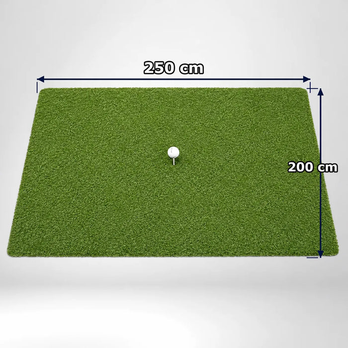 Indoor Hitting Matte Tee Turf XL in den Maßen 250 x 200 cm für Golf Simulatoren.