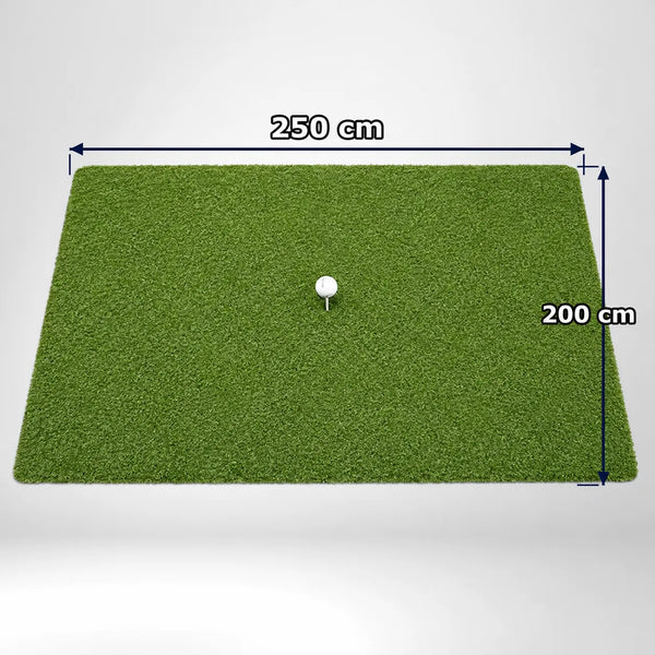 Indoor Hitting Matte Tee Turf XL in den Maßen 250 x 200 cm für Golf Simulatoren.