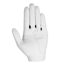 weißer Damen Golfhandschuh für die linke Hand mit strukturiertem Material