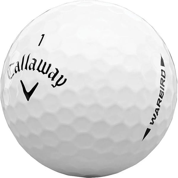 Weißer Golfball mit Callaway Warbird Logo für Golfspieler