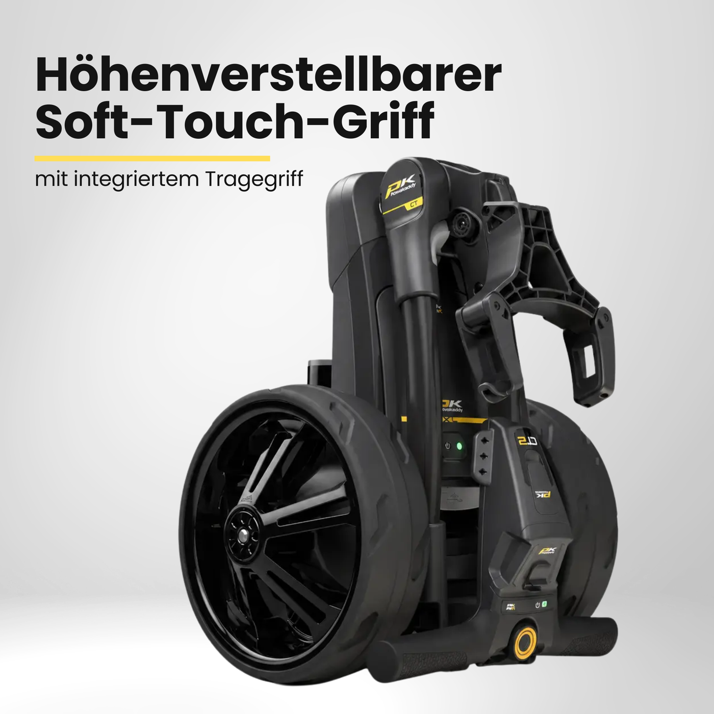 PowaKaddy CT2 Ultra Compact – Elektro-Trolley mit ergonomischem Soft-Touch-Griff