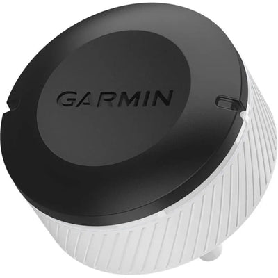 Golf-Schlägersensor mit schwarz-weißem Gehäuse, Garmin Logo auf der Oberseite