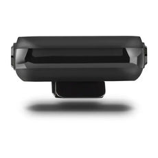 Schwarzes GPS Golfgerät, seitliche Ansicht, kompakt, modernes Design, Golf Zubehör