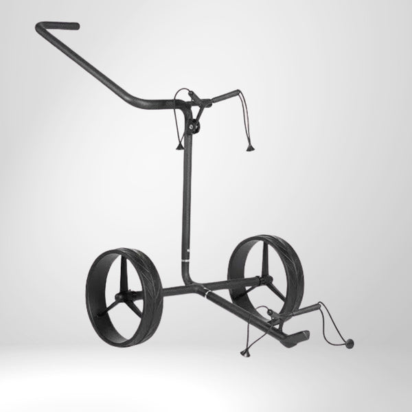 JUCAD CARBON SHADOW Golftrolley, 2 rädrig, schwarz-matt.