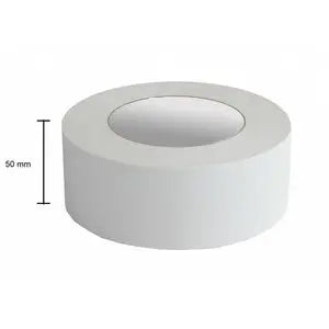 Weißes Grip Tape Klebeband, 5 cm breit, für Golfschläger, Nahaufnahme auf weißem Hintergrund
