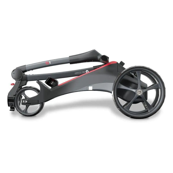 Motocaddy S1 E-Trolley – Detailansicht Steuerung und Bedienpanel mit Display