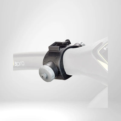 Schwarze Halterung für Golf Trolley Griff, Zubehör für E-Trolley, Detailaufnahme