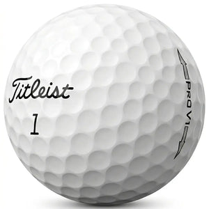 Titleist Pro V1 Refinished Lakeballs – 25 gebrauchte aufgearbeitete Golfbälle freigestellt auf weißem Hintergrund