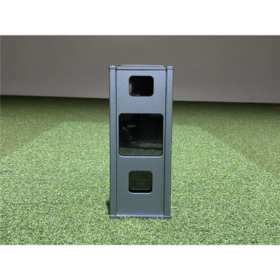 Square Golf Metal Protective Case – Robustes Metallgehäuse für Launch Monitor, Frontansicht